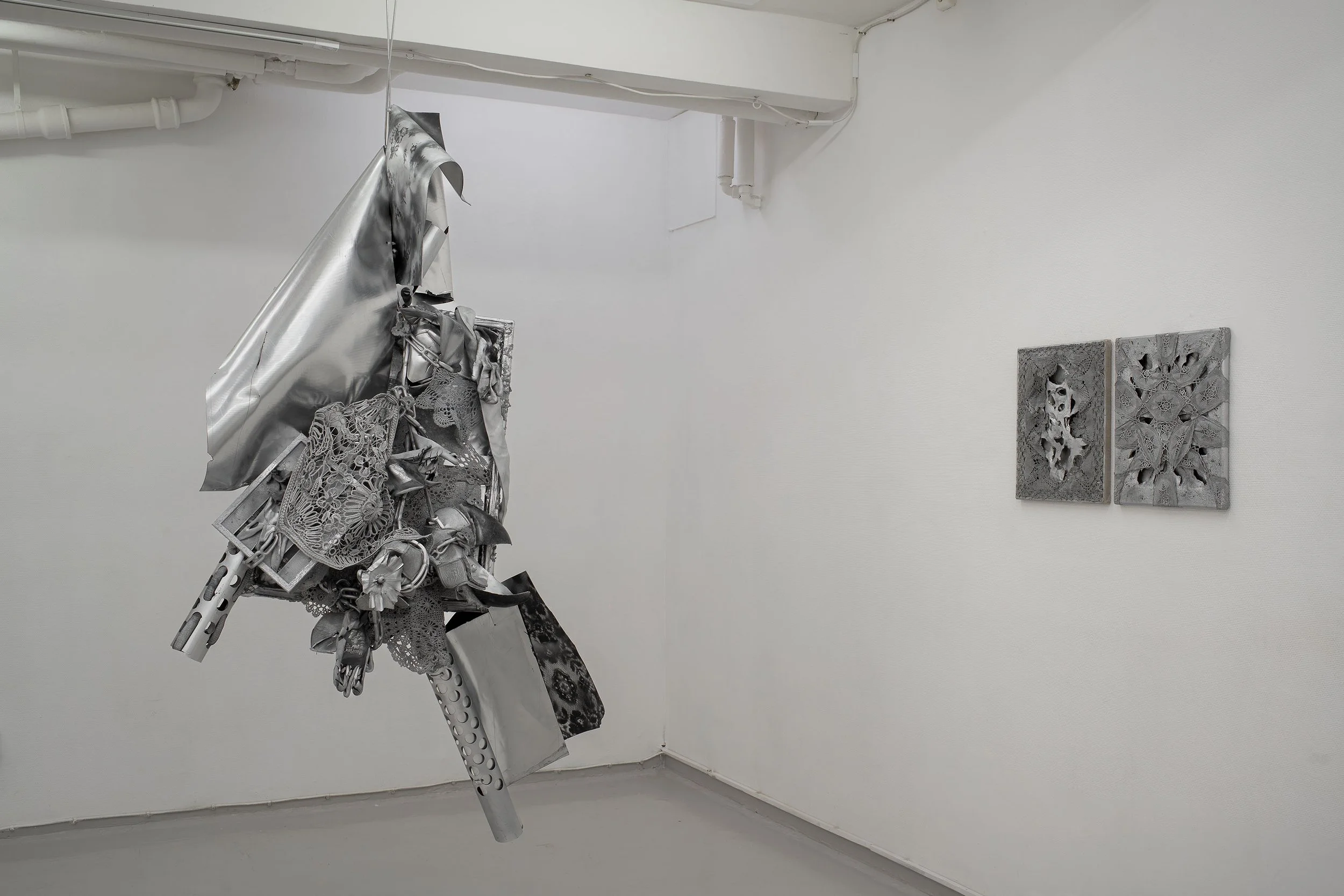 Stargazing Through Barbed Wire, installation view