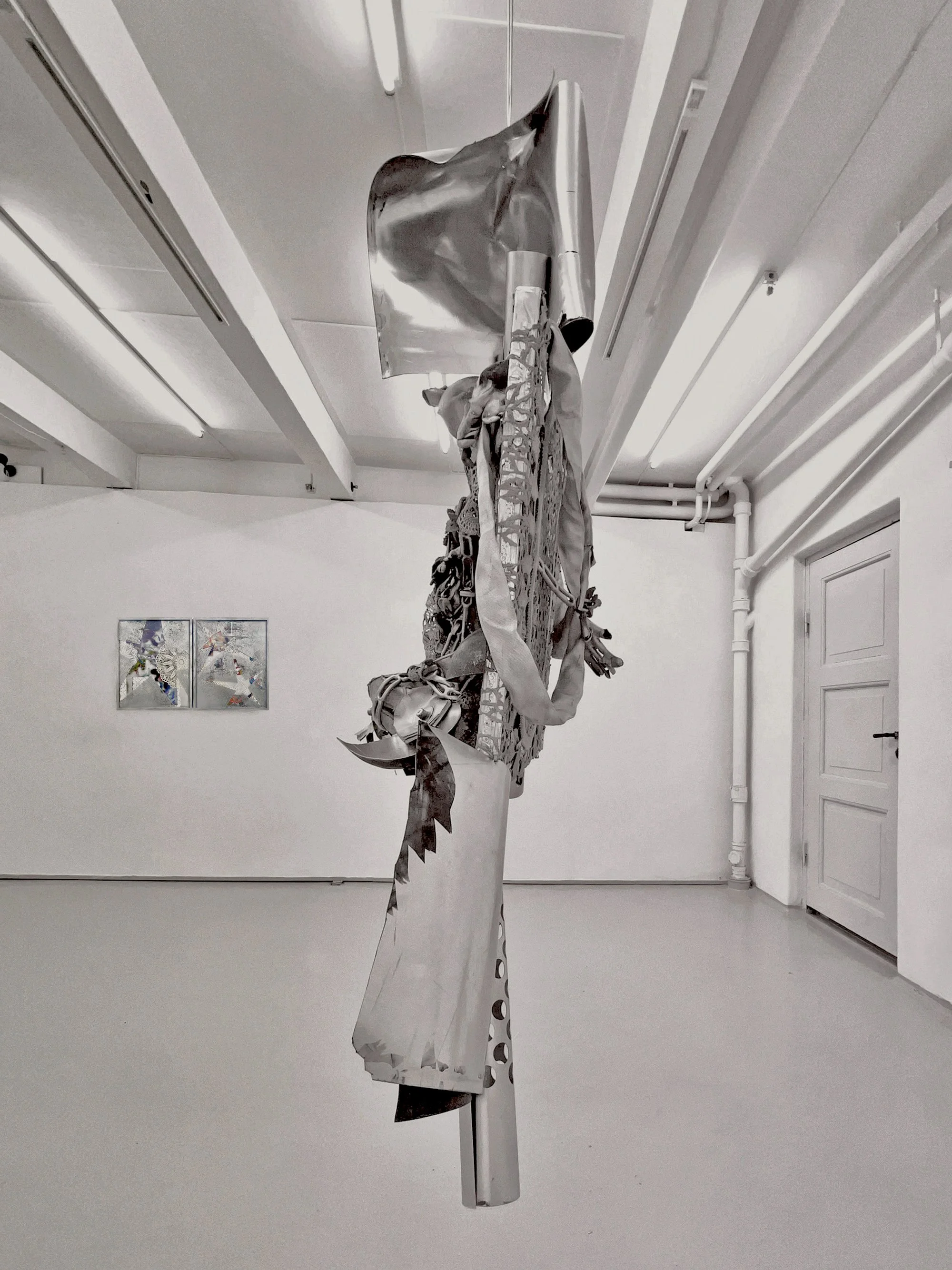 Stargazing Through Barbed Wire, installation view