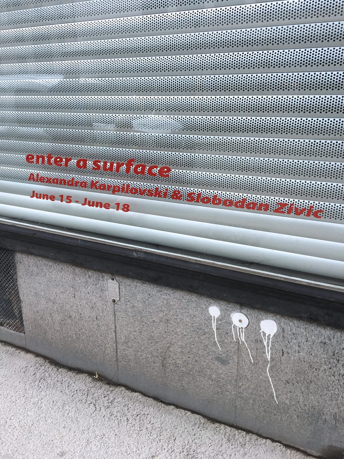 Enter a Surface, installation view
